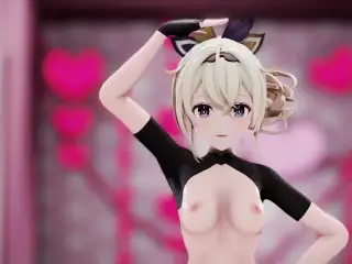 Kazama Iroha Hentai Undress Dance Lap Tap Love MMD 3D HoloLive Samurai Girl DARK PURPLE EYES