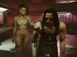 JUDY Cyberpunk 2077 Hidden SEX Scenes with Johnny Silverhand Full HD - 4K