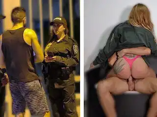 Big Ass Colombian Police Officer Gets Picked up and Fucked back Home