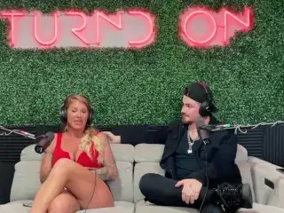 Curvy MILF Big Tits miss L Dames Step Mom Fucks a Fan on Podcast