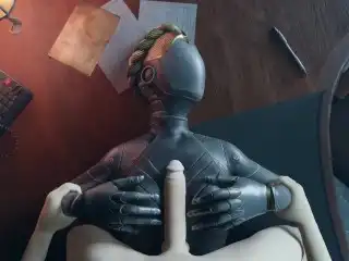 Atomic Heart White Guy Tits Fuck Robot Girl Big Boobs Cum on the Face Titjob Animation 2023