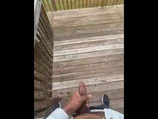 Huge BBC Cumshot outside on Patio (dirty Talk)