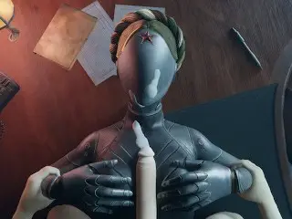 Atomic Heart White Guy Tits Fuck Robot Girl Big Boobs Cum on the Face Titjob Animation Game