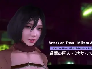 Attack on Titan - Mikasa Ackerman × Rooftop × Bench - Lite Version