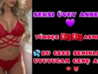 MİLF ÜVEY ANNESİ BACAKLARIMI OMZUNA ALIP SİK DİYOR - TÜRKÇE ASMR