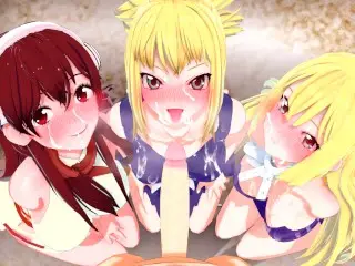 POUNDING KOHAKU, RURI & YUZUHIRA FROM DR STONE 🥵 UNCENSORED HENTAI COMPILATION