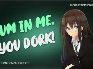 Your Tsundere Bully WANTS your Cum! | ASMR Audio Roleplay