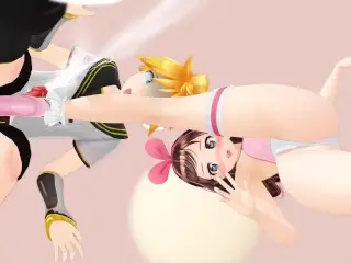 Ballbusting Animation - Kizuna Ai Valentine's Day Kicks