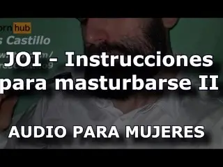 JOI #2 - Instructions to Masturbate (sheets) - Audio for WOMEN - Male Voice - Spain ASMR