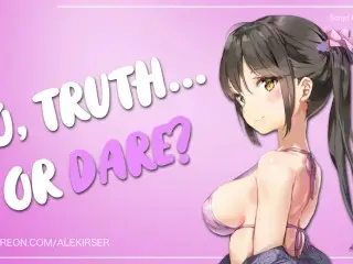 Truth or dare with your SLUTTY Babysitter | Audio ASMR Roleplay