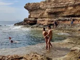 Divers Watch us Fucking on the Beach