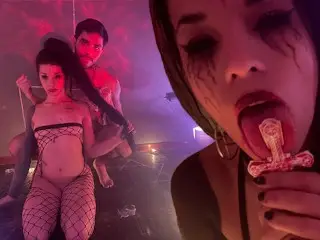 CUTE DEMON and SUBMISSIVE Gets Fucked Hard in Satanic Ritual - HALLOWEEN