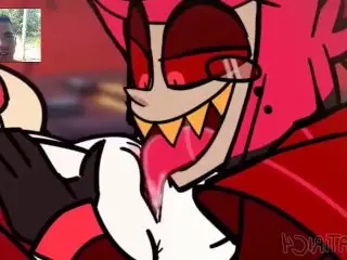 Angel x Oc x Verosika FFM Orgy Bitch Mommy Hazbin Hotel Helluva Boss Femboy Trap Hentai