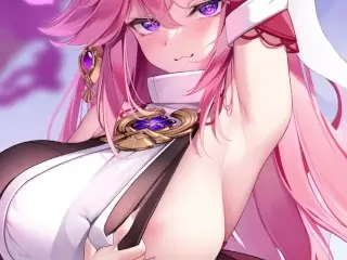 Yae Miko | NNN | Fox Girl Gauntlet round 3 | [genshin Impact] (Challenge) - Hentai JOI