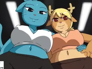 Gumball`s Mom Hard Fucking in Gym and getting Creampie | Furry Hentai Animation World of Gumball