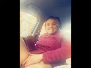 Trying not to get Caught Masturbating in Car