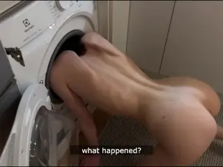 Stepsister got Stuck in the Washing Machine