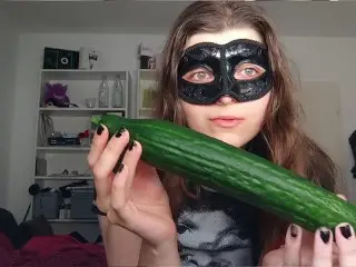 18yo TEEN FUCKS HUGE CUCUMBER!!! Small Tits, Shy Teeny, Perfect Body Amateur Teen