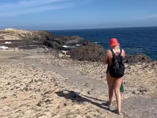 Nudist Girl Walking on Public Fully Naked