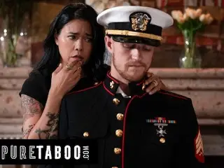 PURE TABOO Lonely Widow Dana Vespoli wants Stepson to Wear gone Husband Military Uniform & Fuck her