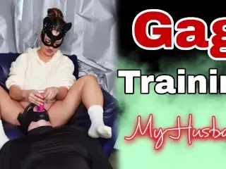 Femdom Slave Gag Training Humiliation! Bondage BDSM Female Domination Real Homemade MILF Stepmom