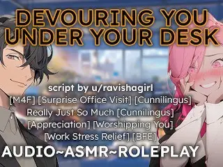 MfF - Devouring you under your Desk 😈🥵❤️‍🔥 M4f Erotic Asmr Audio Roleplay for Women