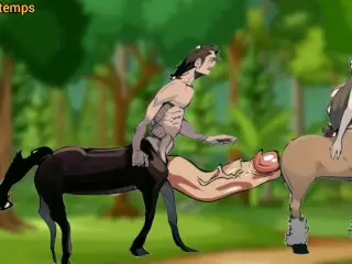 Centaur with Monster Cock Hentai Cartoon Porn Animation