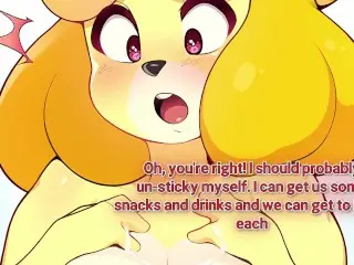 [voiced Hentai JOI] Smash Ultimate - Isabelle & Krystal [furry, Maledom, Submissive]