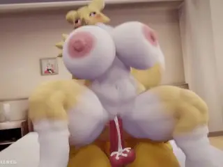 Bowser and Renamon having a Hot Sex