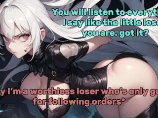 White Haired Mistress Tortures You!