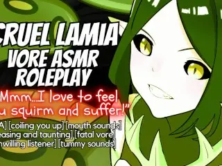 [audio Only] Cruel Giantess Lamia Swallows You! Fatal Vore ASMR Roleplay