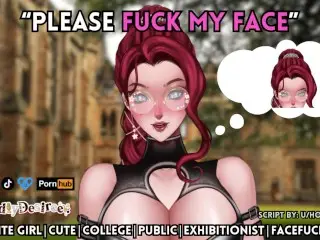 F4M | Shy Cute College Girl Asks you to Fuck her Face | Erotic Hentai Audio Roleplay | ASMR