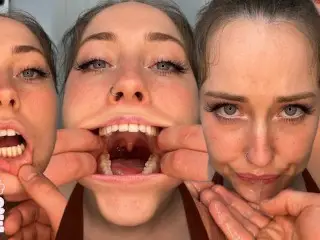 POV Mouth & Throat Inspection | Eye Contact & Spit | Clover Fae