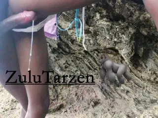 Pussy Drains Sperm from Dick at the Beach