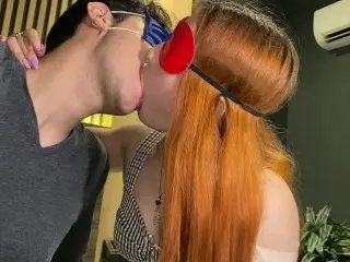 Stepsister Teaches how to Kiss