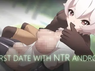 Hentai JOI your first Date with NT-R Android (and some Dude Joined You)