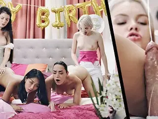 Real Life Futanari Orgy - Hot Shemale Fuck Teen Girls at Birthday Party and Cum in her Pussy TRAILER