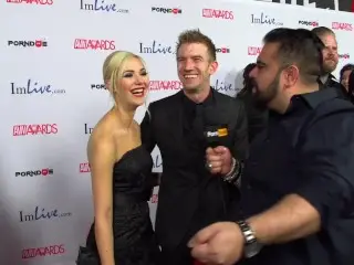 PornhubTV Sophia Knight & Danny D Red Carpet 2015 AVN Interview