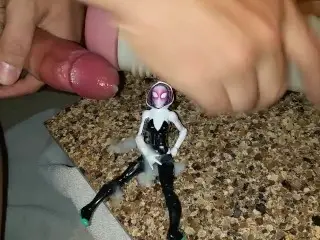 Cum on Figurine Fetish. Spider Gwen. Gwen Stacy