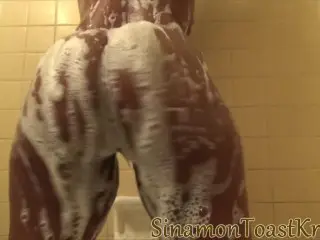 Sinamon' Big Soapy Wet Tits and Ass