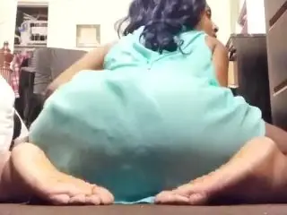 Slow Twerk in see thru Shirt no Underwear