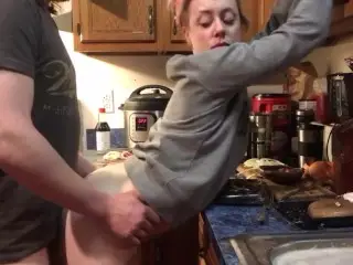 Surprise Sex while Making Dinner