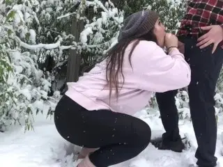 Horny Canadians in the Snow | behind the Scenes of our Blow in the Snow Vid