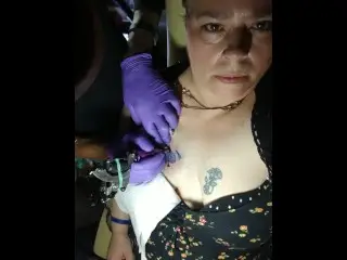 MILF Gets first QoS Tattoo (Queen of Spades - BBC Slut)