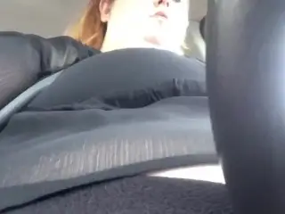 Stuffed SSBBW Jiggling while Driving