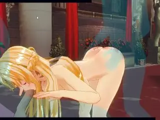 [CM3D2] Sword Art Online Hentai - Asuna Yuuki allows herself to be used