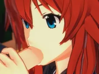 High School DxD - Rias Gremory 3D Hentai