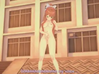 Monika (Doki Doki Literature Club) - Masturbation