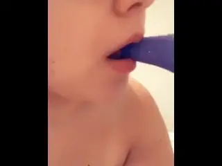 Teen Masturbating with Bad Dragon Ika