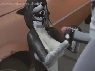 Furry Yiff - Skater Wolf Girl Gets Humped Outside! (3d Sl Animation)